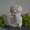Alba - Statuetta con Vasetto in gesso ceramico