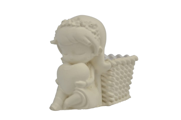 Alba - Statuetta con Vasetto in gesso ceramico - immagine 4