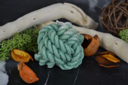 Gomitolo di lana – Candela naturale
