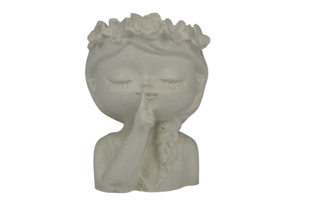 Flora - Vaso in gesso ceramico -Idea bomboniera - immagine 2