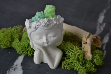 Giada – vaso in gesso ceramico – Idea bomboniera