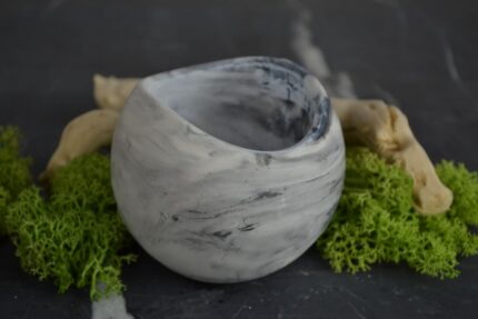 Boule – Vaso in gesso ceramico marmorizzato